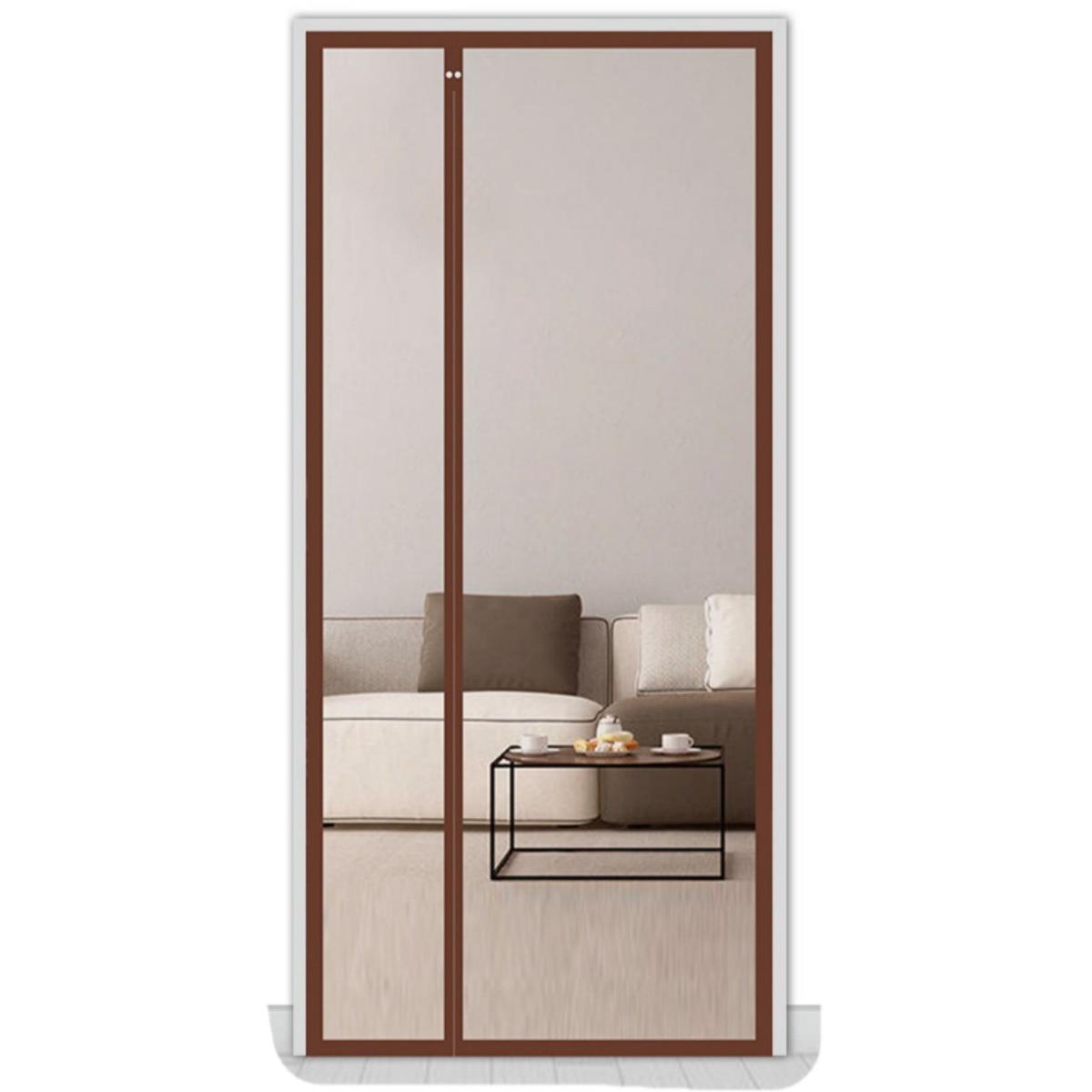 Om Home Cortina mosquitera magnética para puerta - 100*220cm - Antimosquitos - No requiere perforación - Apta para marcos de puertas de madera, hierro, mármol, acero inoxidable, cerámica y otros - Cortina antimosquitos de verano - Apertura lateral