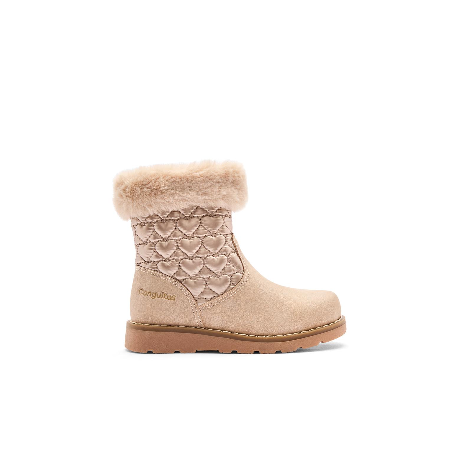 Conguitos - Botas de niña con forro interior detalle charm corazón para Niña