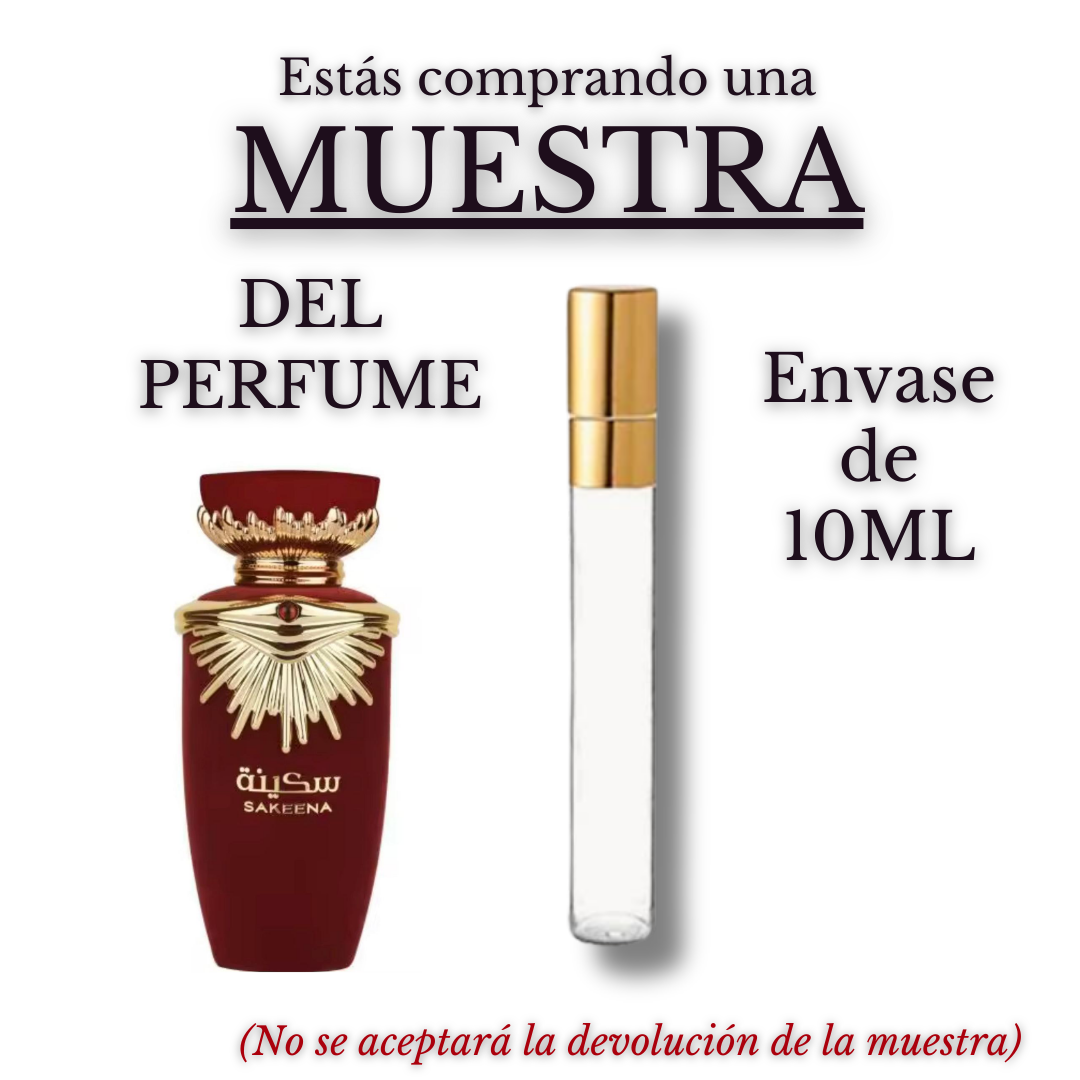 Sakeena Eau e Parfum para Mujer - Lattafa. Con acordes cítricos, frutales y florales.