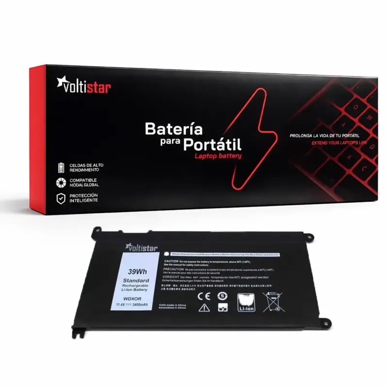 BATERÍA PARA PORTÁTIL DELL  3CRH3 T2JX4 FC92N CYMGM Y3F7Y