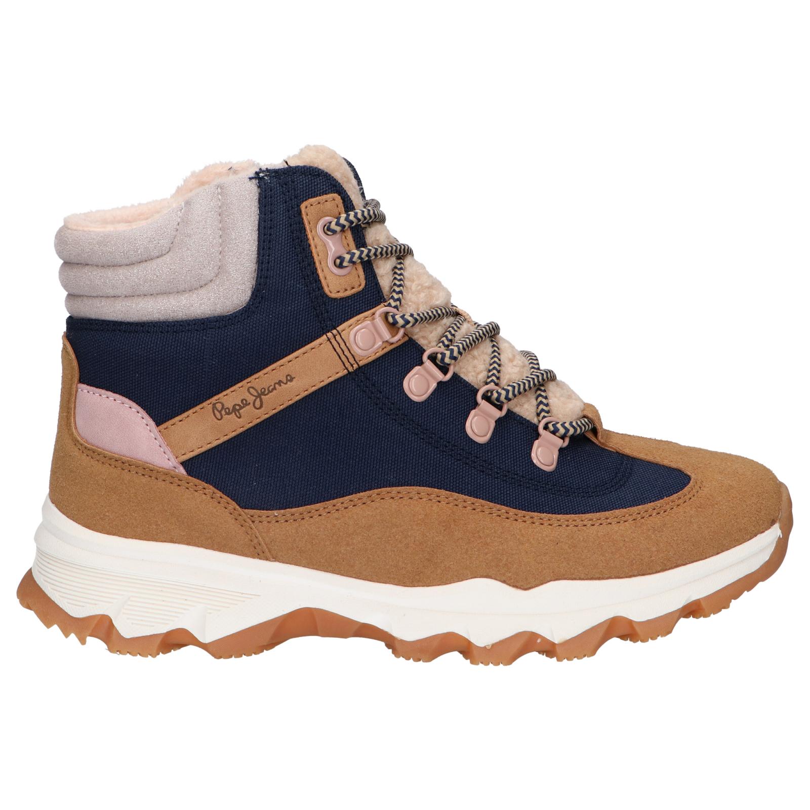 Women's and girls and boys boots pepe jeans pgs50173 peak trail 859 tobacco