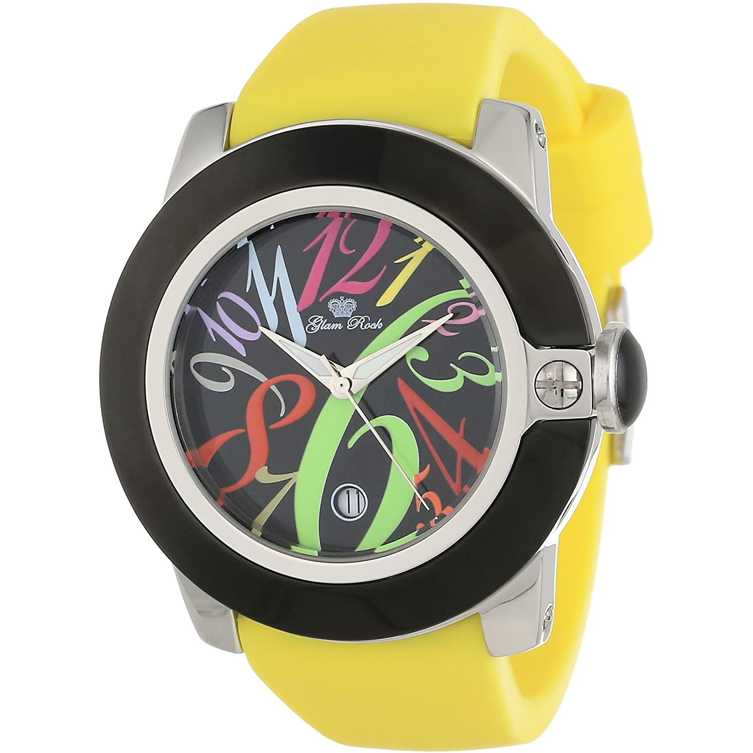 Glam Rock Reloj Mujer Analogico Cuarzo ronda swiss made con Correa de Acero GR32036
