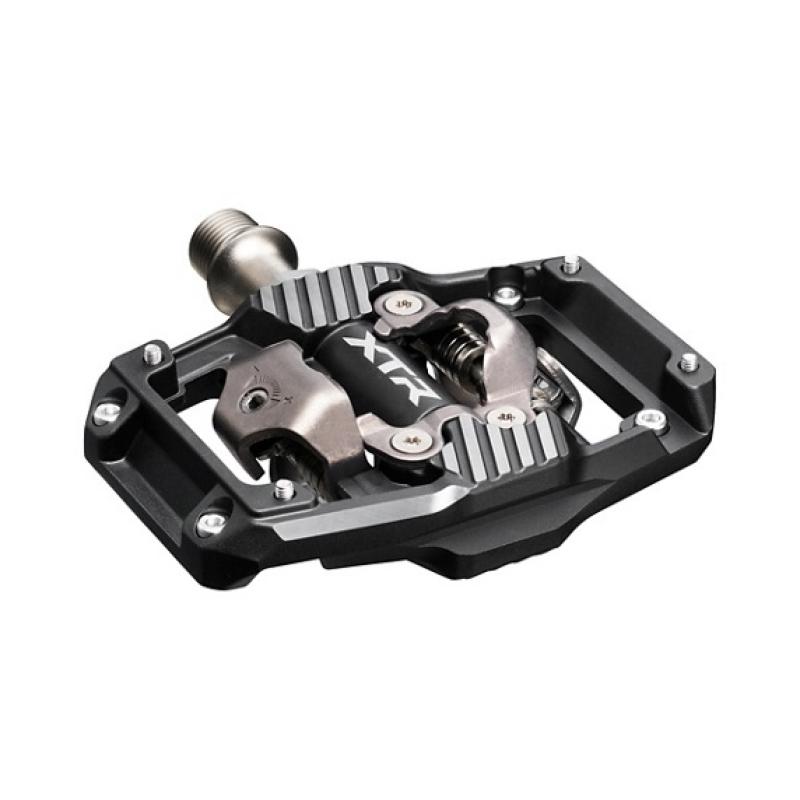 SHIMANO | Pedales De Mtb XTR M9220 Doble Cara - PEDAL SPD XTR DE DOBLE CARA PARA ENDURO Y TRAIL.  System SPD   Calas incluidas (CL-MT001)  Cuerpo de pedal|Material Aluminum  Reflector