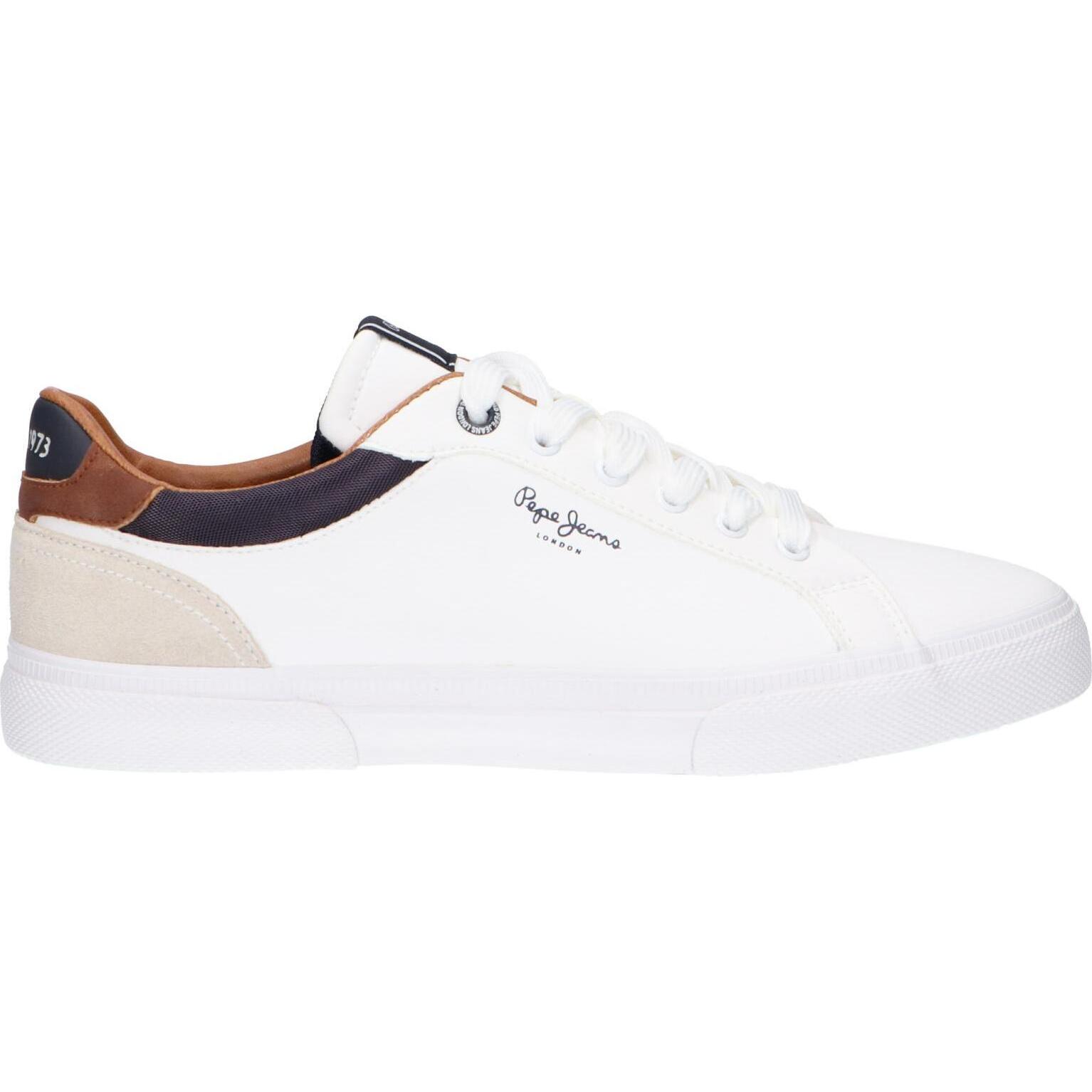 Men's PEPE JEANS PMS30839 KENTON COURT 800WHITE sneakers