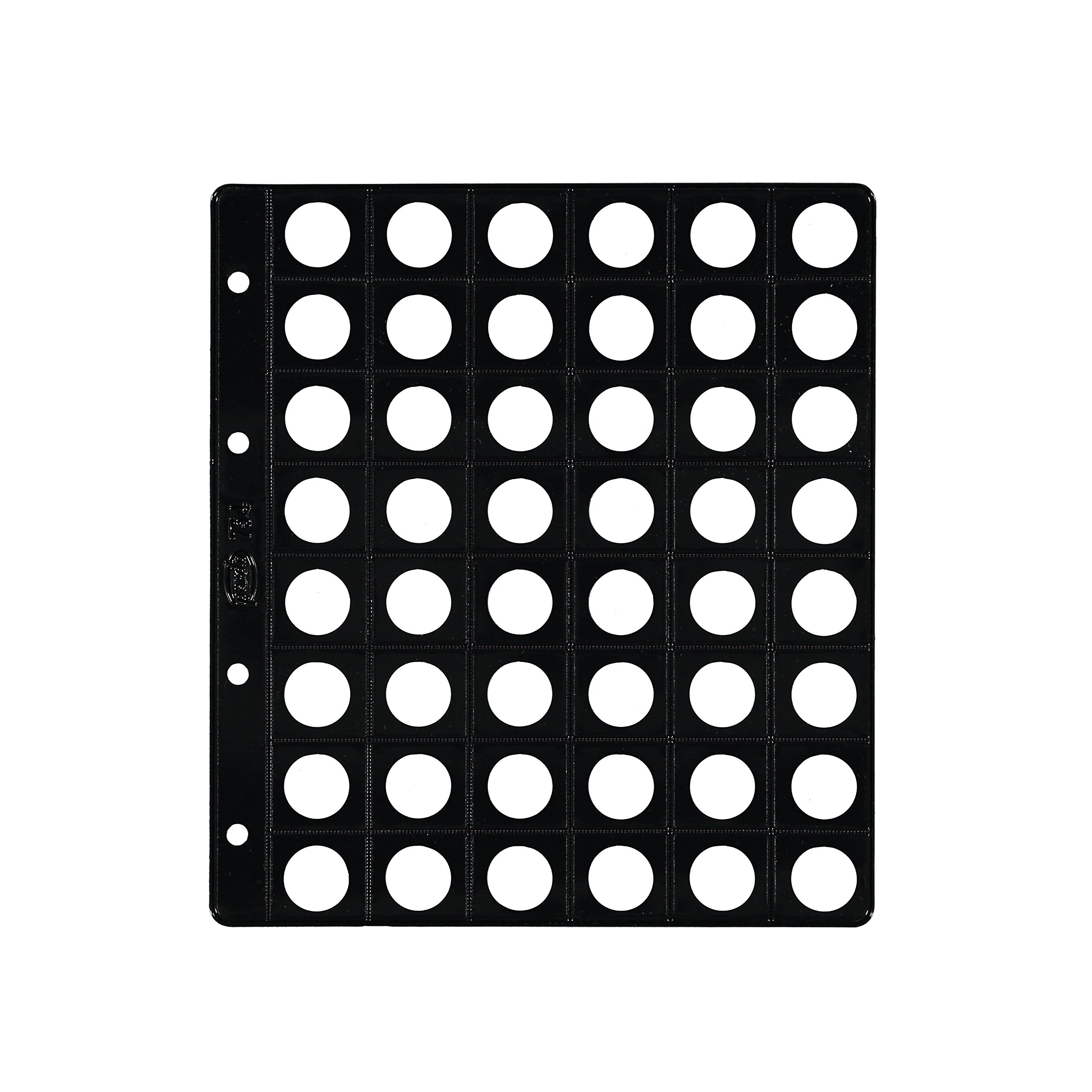 PARDO 75400 - Pack de 25 fundas monedas plástico con base, 48 alojamientos