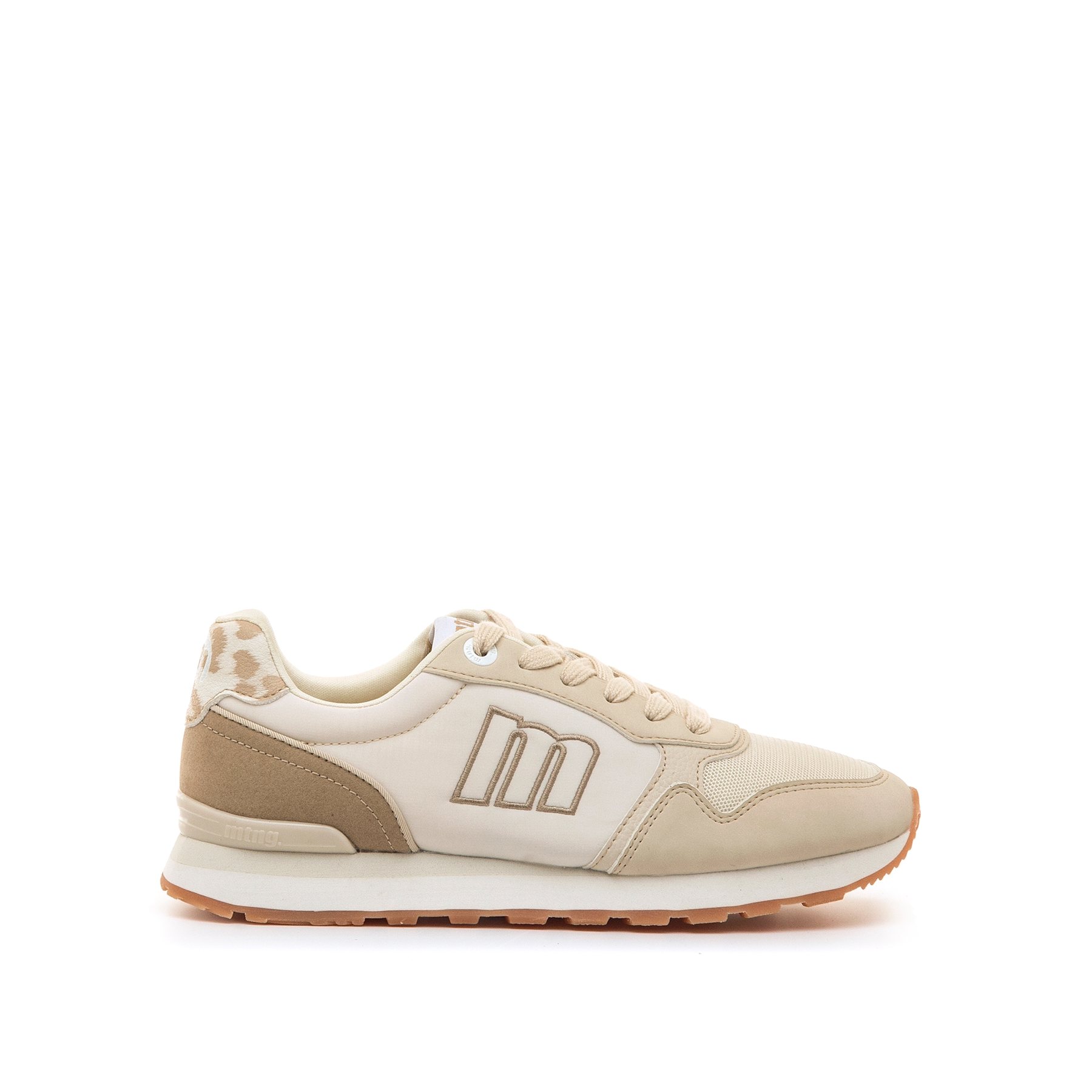 Mustang-MTNG deportivas mujer joggo classic beige con cierre cordones y tipo de puntera redonda