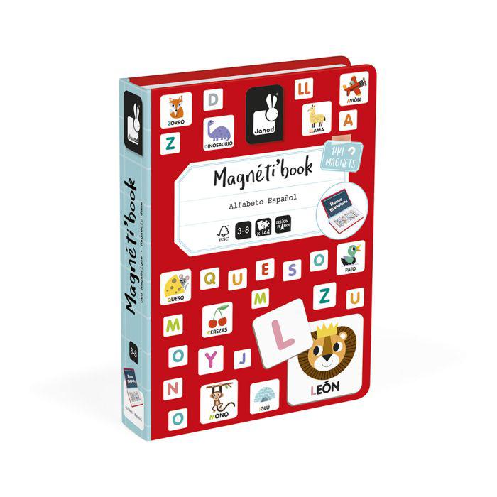Magneti’book alfabeto en español janod | juego educativo magnético | aprendizaje de letras y palabras
