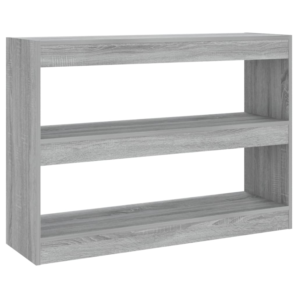 vidaXL Estantería/divisor de espacios 100x30x72 cm Blanco, Negro, Roble Sonoma Mueble Almacenaje Estantería para Oficina, Estudio, Dormitorio Estantería/Librería/ mueble de Almacenamiento