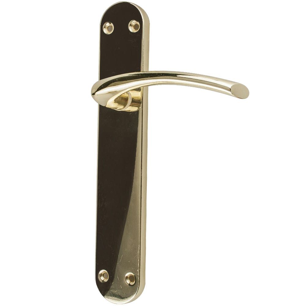 Manilla Curva con Placa – Manilla de  Aluminio y Placa de Hierro