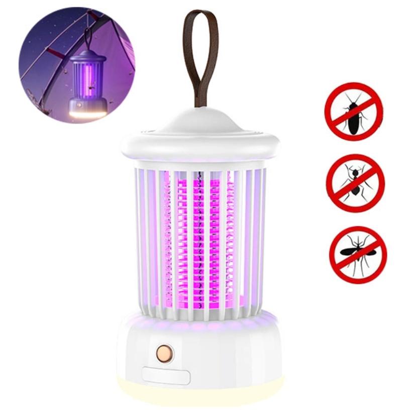 SAEDAY Lámpara antimosquitos con iluminación LED, 4000V 5W UV Mata Mosquitos electrico, No tóxico e Inodoro, Atrapa eficazmente Mosquitos, Moscas y Polilla