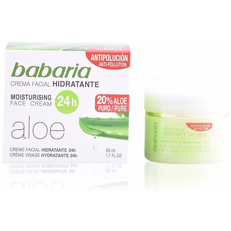 Babaria Crema Facial Hidratante 24H Aloe Vera 50Ml