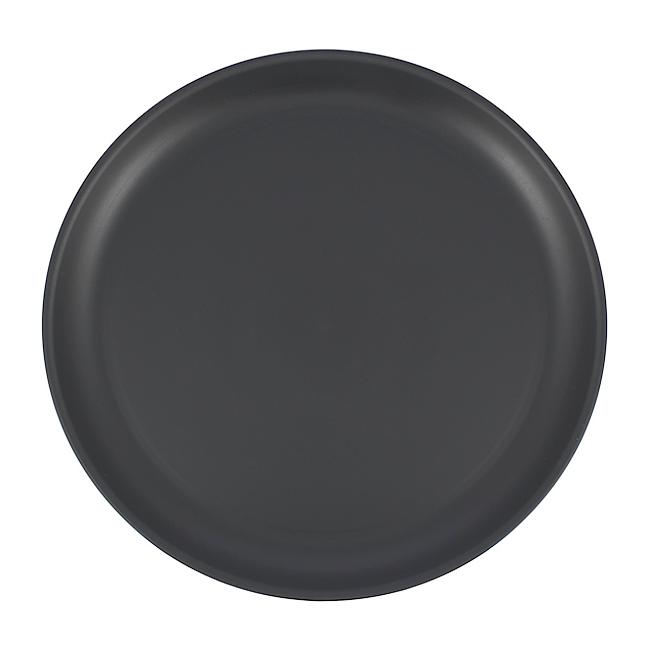 MONOUSO | Plato Reutilizable Durable PP Mineral Antracita Ø27,4cm (1 Ud)