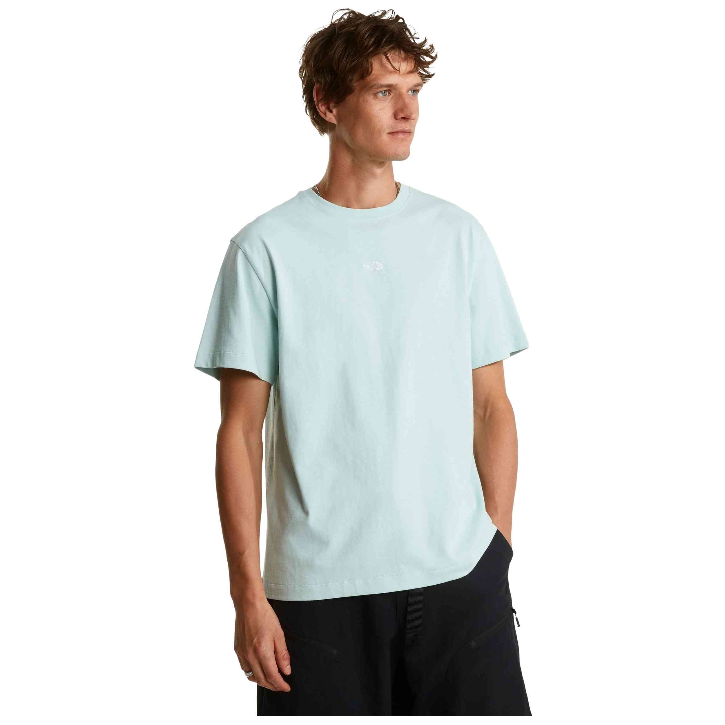 Camiseta De Manga Corta The North Face modelo M ESSENTIAL CENTER LOGO RELAXED SHORT SL Opal Frost para hombre y mujer en color Azul