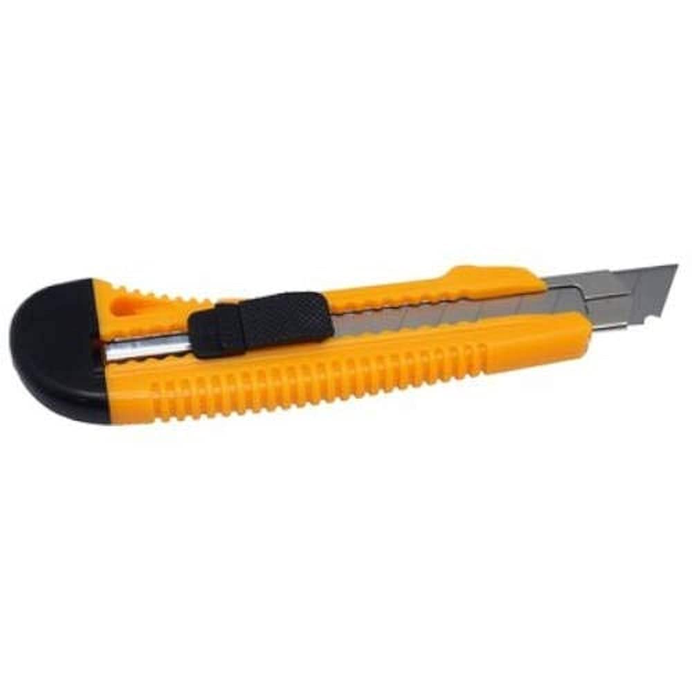 BAT CUTTER ANCHO/CUCHILLA FRACTURABLE DE 18 MM/SISTEMA BLOQUEO CUCHILLA INTERCAMBIABLE GUIA METÁLICA BLISTER COLORES SURTIDOS marca BAT