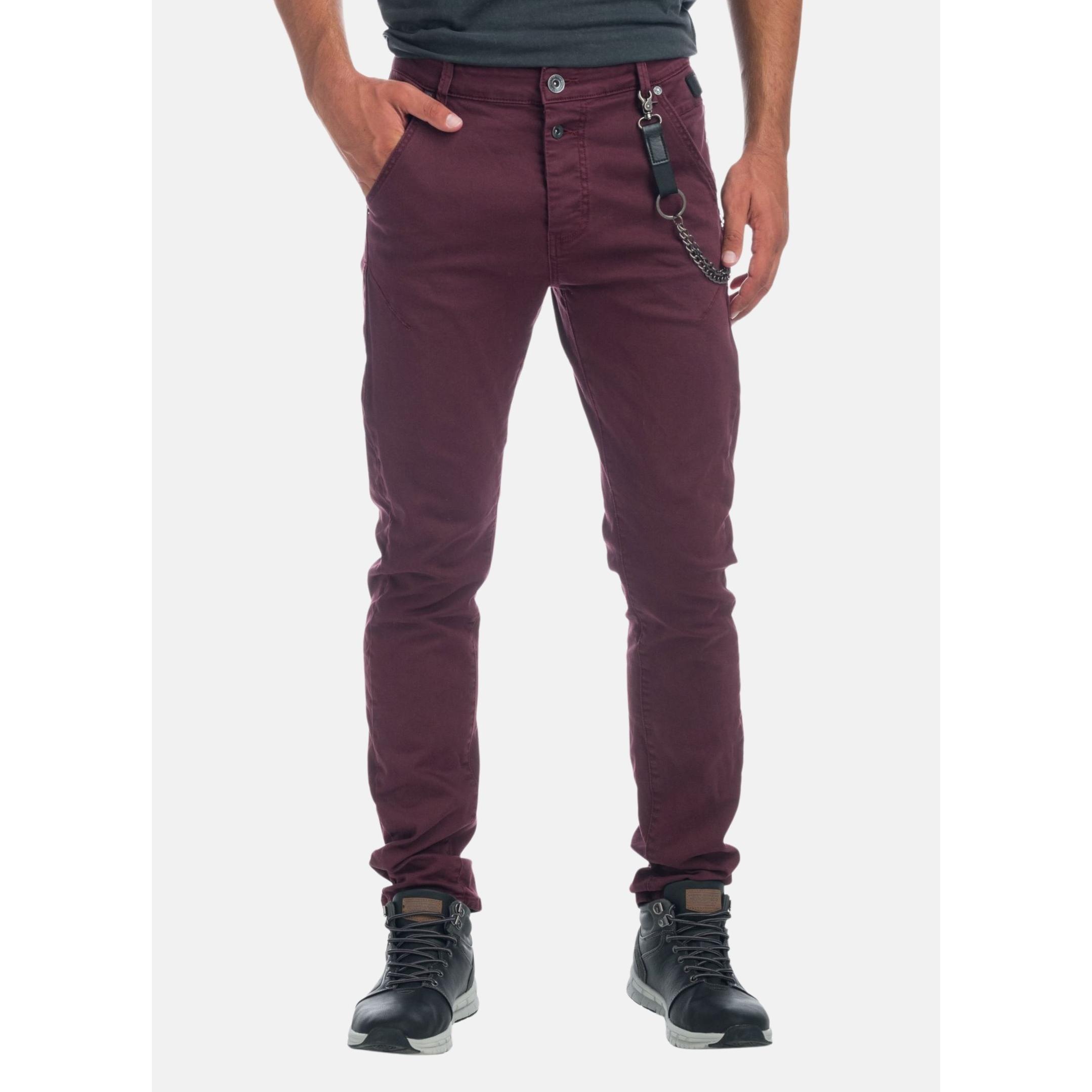 Koroshi Pantalón Slim Fit Low Rise Hombre Twill Elástico – Koroshi