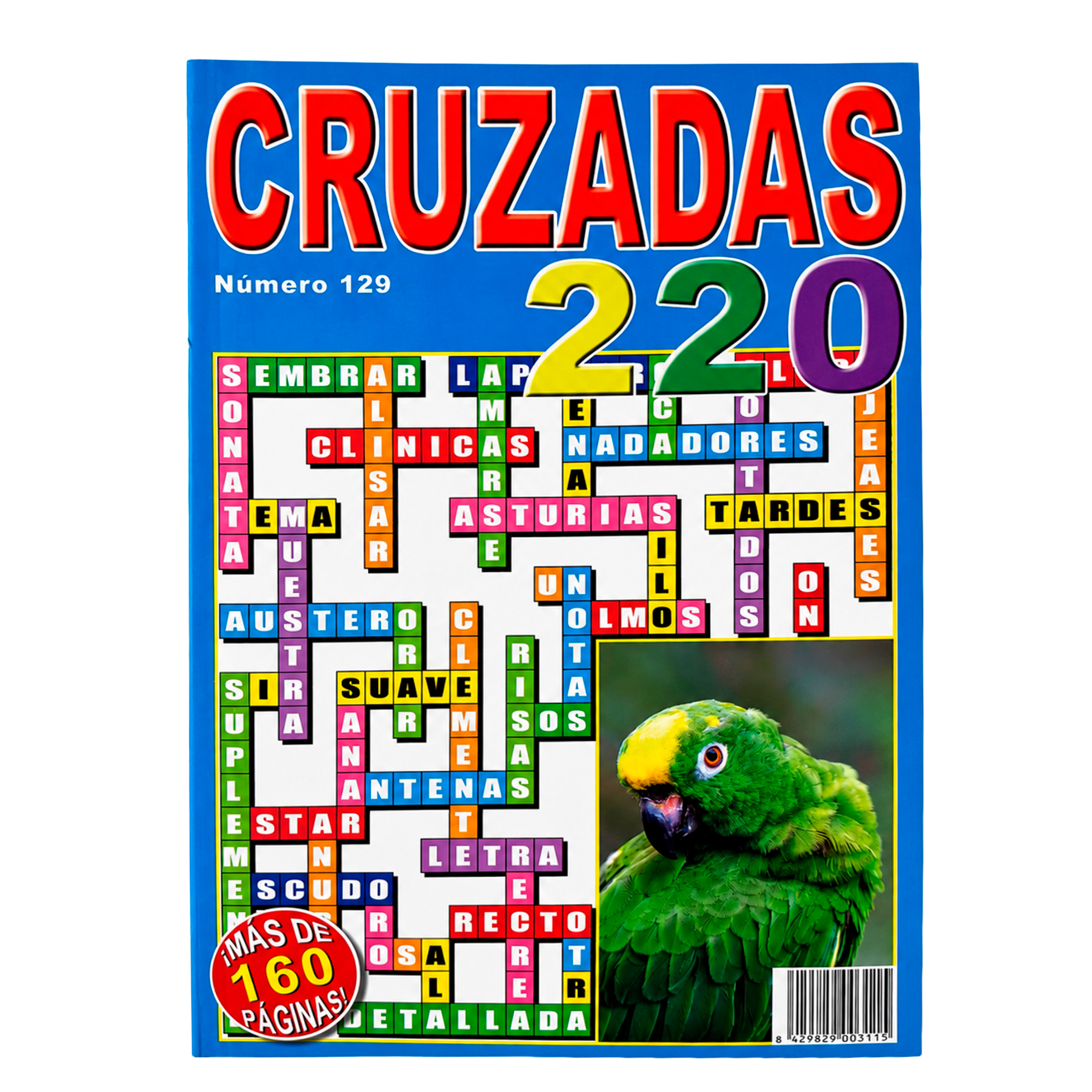 Libro de Cruzadas Pasatiempos | Pasatiempos en Español | Cuaderno de Crucigramas y Palabras Cruzadas | Más de 160 Páginas | 220 Juegos por Libro