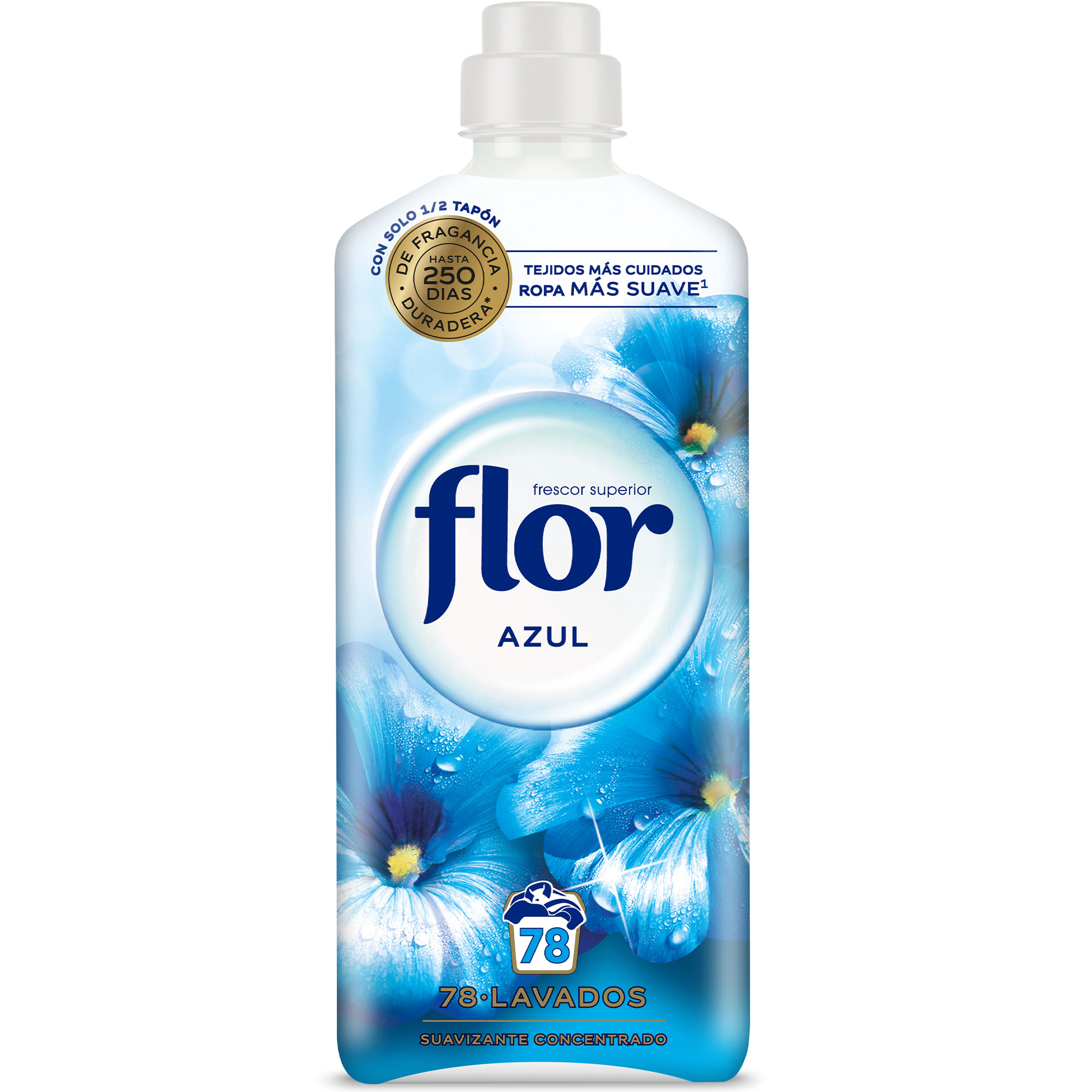 Flor Azul Suavizante Concentrado para la ropa 78 lavados