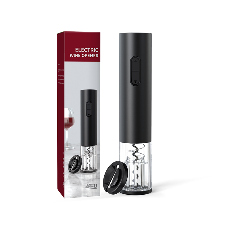 OmHom Kit Eléctrico para Abrir Botellas de Vino Kolitong (Caja Regalo Elegante) | Abridor Un Toque + 6 Piezas de Utensilios de Vino | Base Portátil · Inoxidable Profesional · Ideal para Hogar y Fiestas KB1-602102