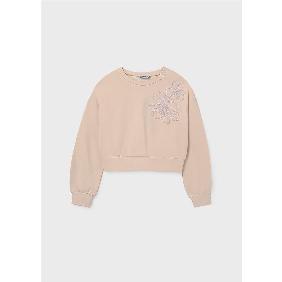 Mayoral - Pullover flor para mujer de estilo casual y cómodo, ideal para uso diario en otoño e invierno, jersey suave y versátil