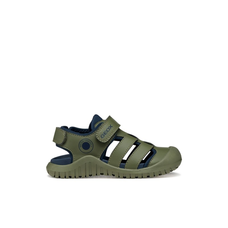 Sandalias planas niño GEOX J650JA CF3F4 SANDALIA CERRADA SAGE/NAVY 37706 26V