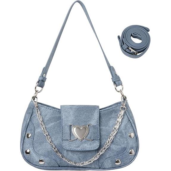 Bolso de hombro para mujer, bolso de hombro pequeño de charol retro, bolso bandolera
