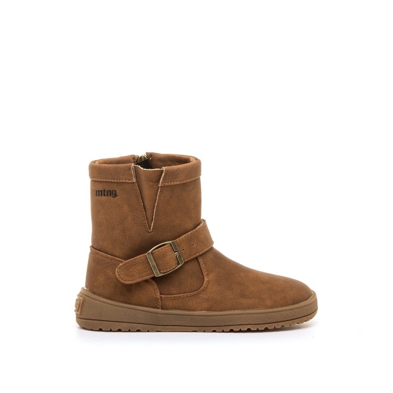 Botas casual niña MUSTANG 49071 C61098 BOTIN HEBILLA BAREFOOT  CUERO 39694 26I