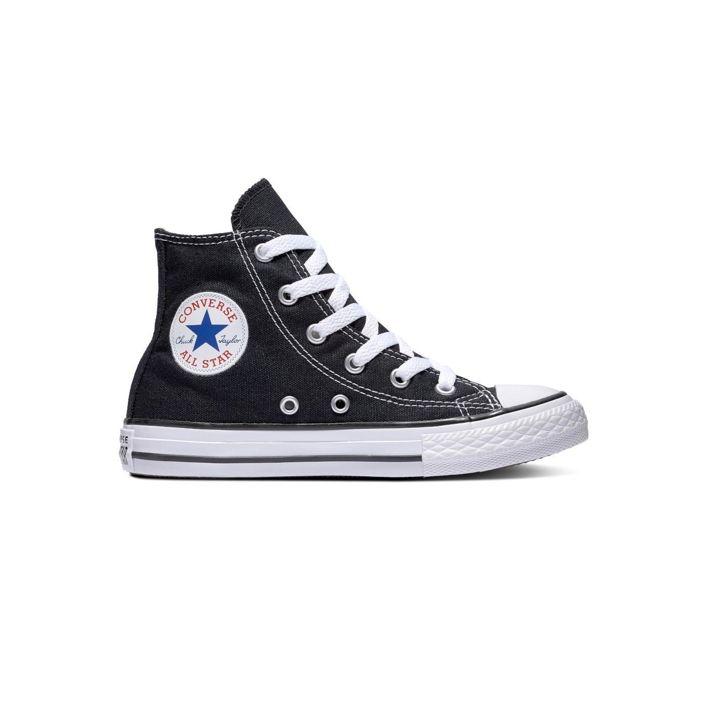 Converse All Star Zapatilla Niño Negra Clásica en Lona