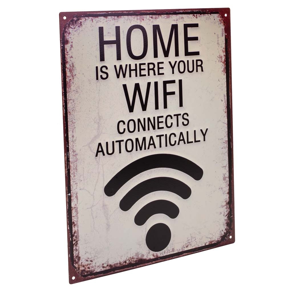 Wonderlust Deco - Placa de pared de metal blanca 25x33x0,06 Blanco 25x33x0,06h cm