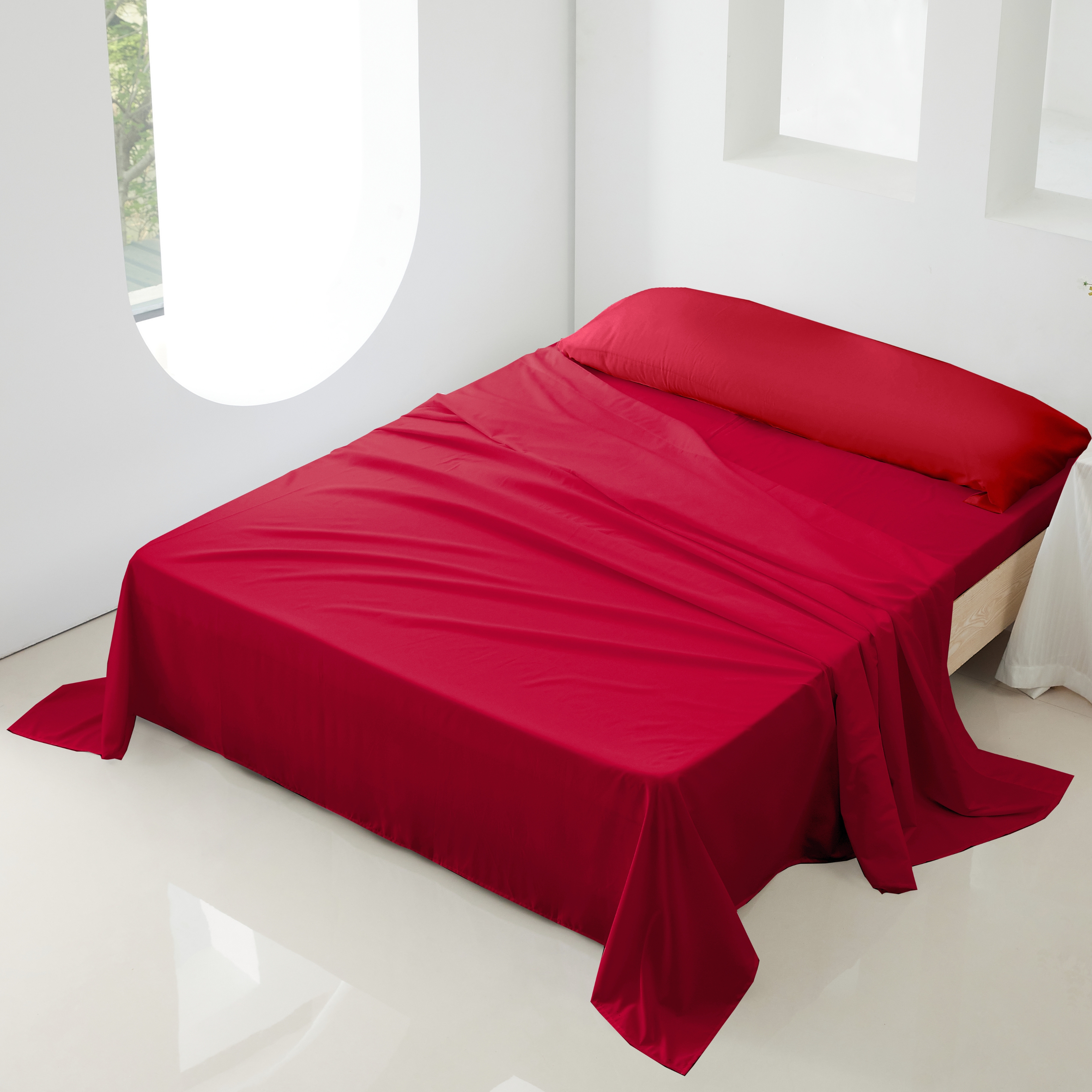 Novotextil Juego de Sábanas 100% Microfibra de 3 o 4 Piezas (Encimera, Bajera Ajustable hasta 30 cm y Fundas de Almohada) - Ropa de Cama Suave, Transpirable y Ligera