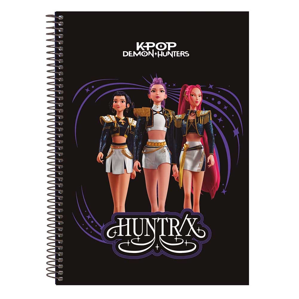 SAFTA | Blocs y Libretas K-Pop Demon Hunters, Tamaños A4, A5, A6, A7, Folio, Cuarto y Fluffy, Papelería Escolar con Licencia Oficial
