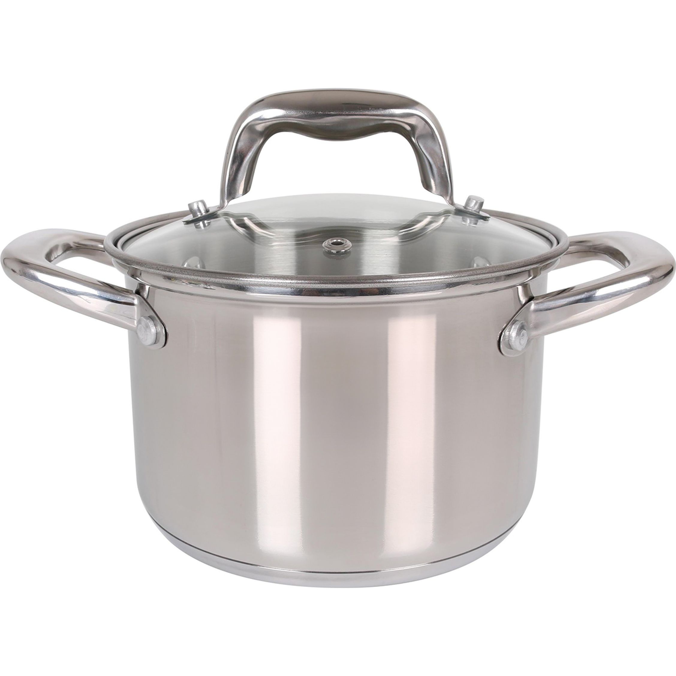 QUTTIN - Olla de Acero Inoxidable 16cm con Tapa - Colección New Caesar - Apta para Inducción y Todo Tipo de Cocinas - Alta Durabilidad y Resistencia al Calor - Diseño Ergonómico | Amystyle