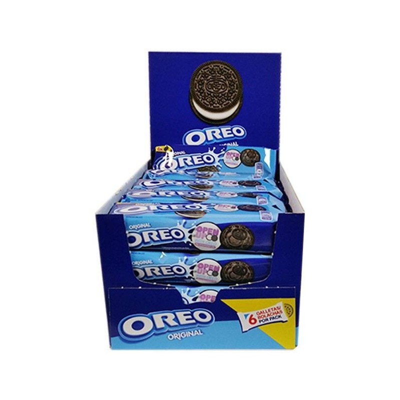 Galletas Oreo clásicas. Caja de 20 paquetes de 6 galletas cada uno. Formato ahorro. 7622210661630