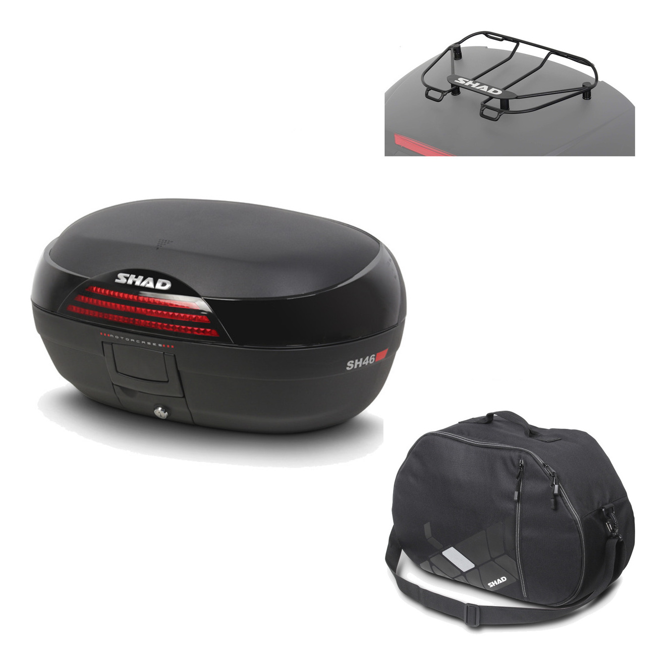 Baul Trasero + Accesorios Sh46 Sh 46 New Model KIT-182971