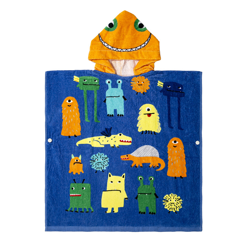 Toalla de playa/baño infantil con capucha, extra gruesa y absorbente, de algodón puro, apta para niños y niñas