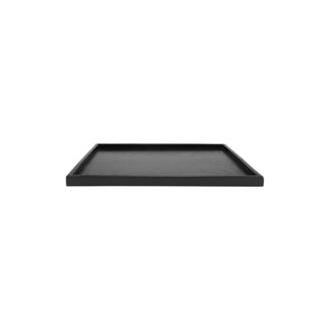 CA Bandeja rectangular grande de madera para servir, 40 x 30 cm, de madera maciza, ideal para servir té, café, aperitivos, comidas, platos, para patio, restaurante, barbacoa y fiestas.
