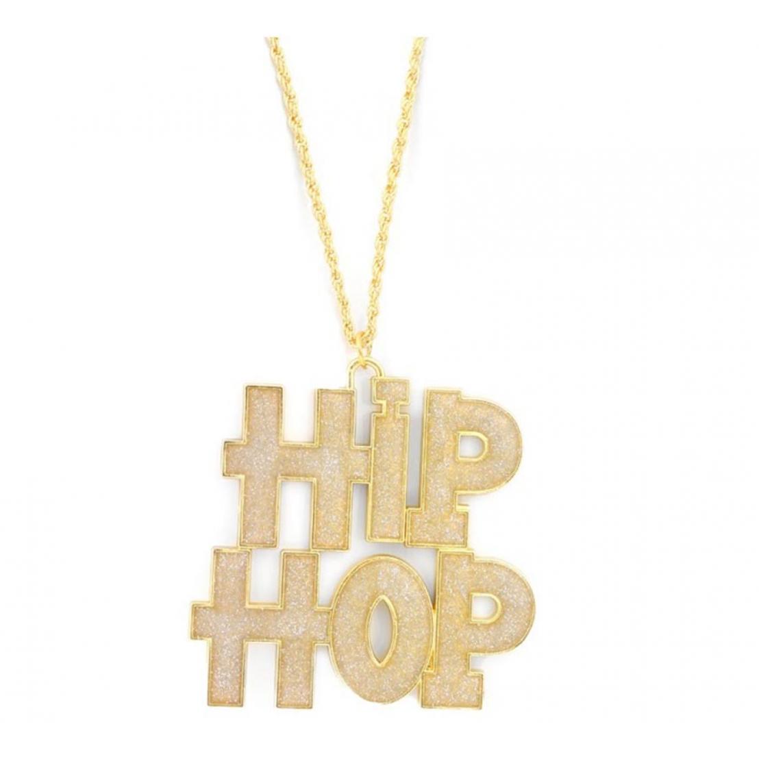 Partilandia Collar de Rapero Hip Hop grande de 7,5x7 cm