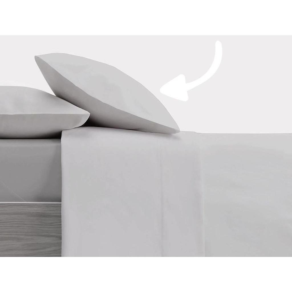 Funda de Almohada Lisa, Color Perla, Vidal Home