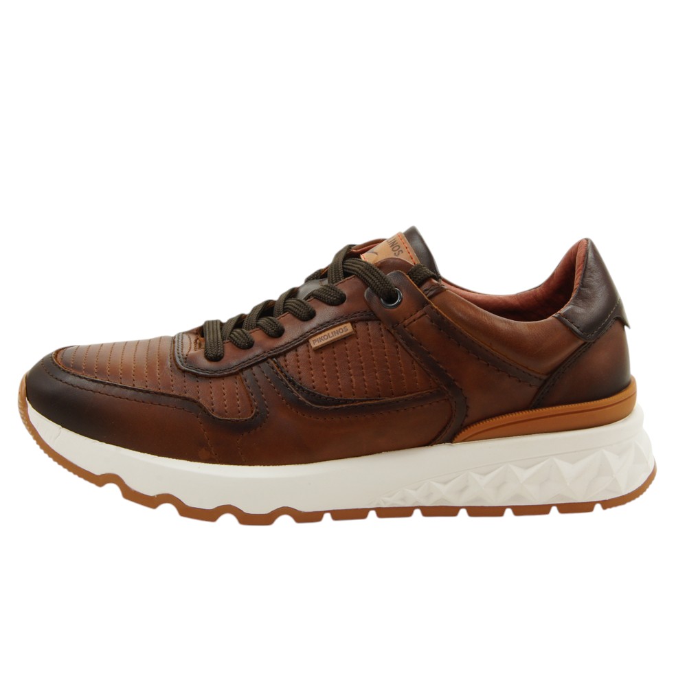 Pikolinos mod. 6239 zapato casual para mujer en piel natural, cordones