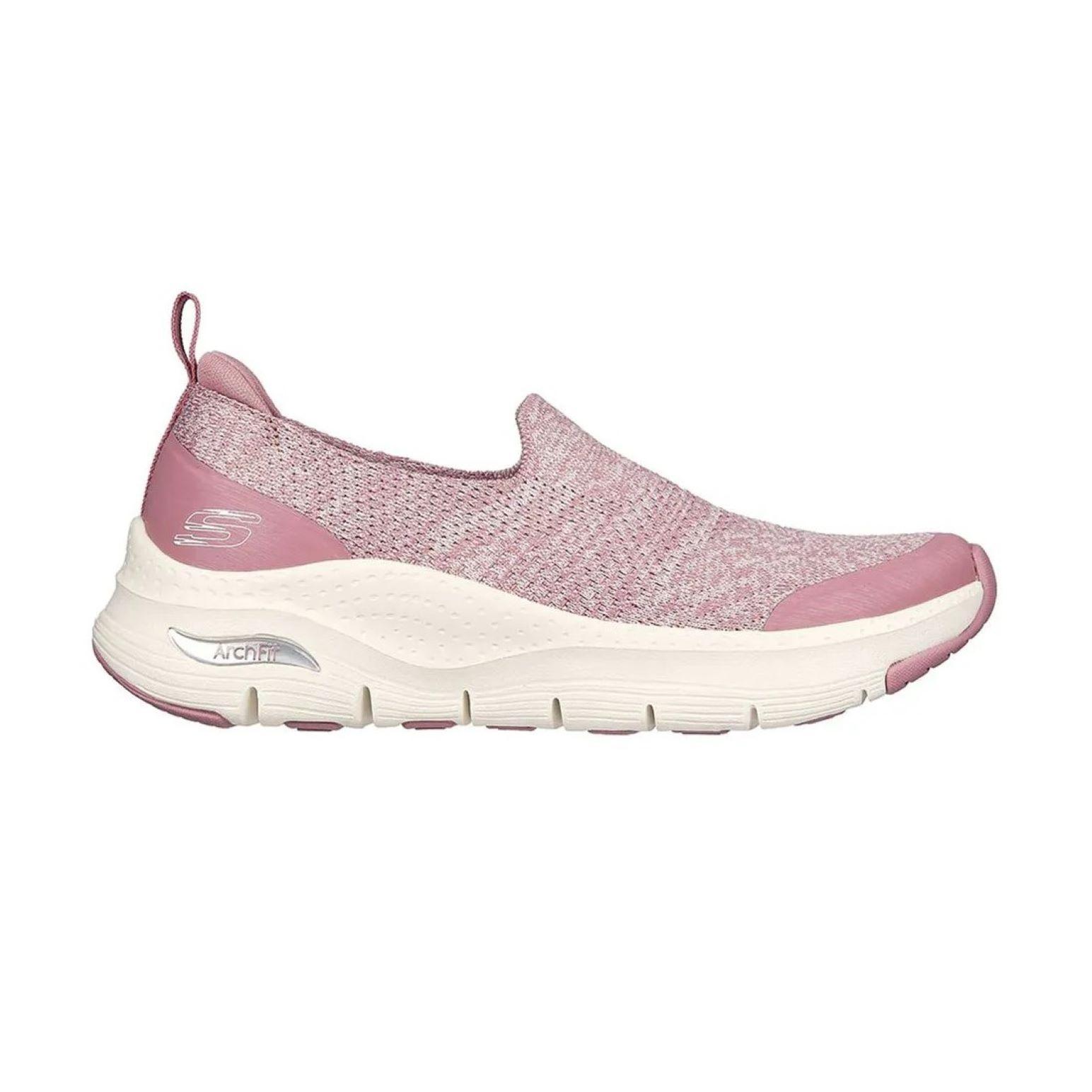 Zapatillas Skechers Arch Fit Quick Start 149563/MVE Maupe para Mujer con Soporte Arquitectónico y Amortiguación Duradera