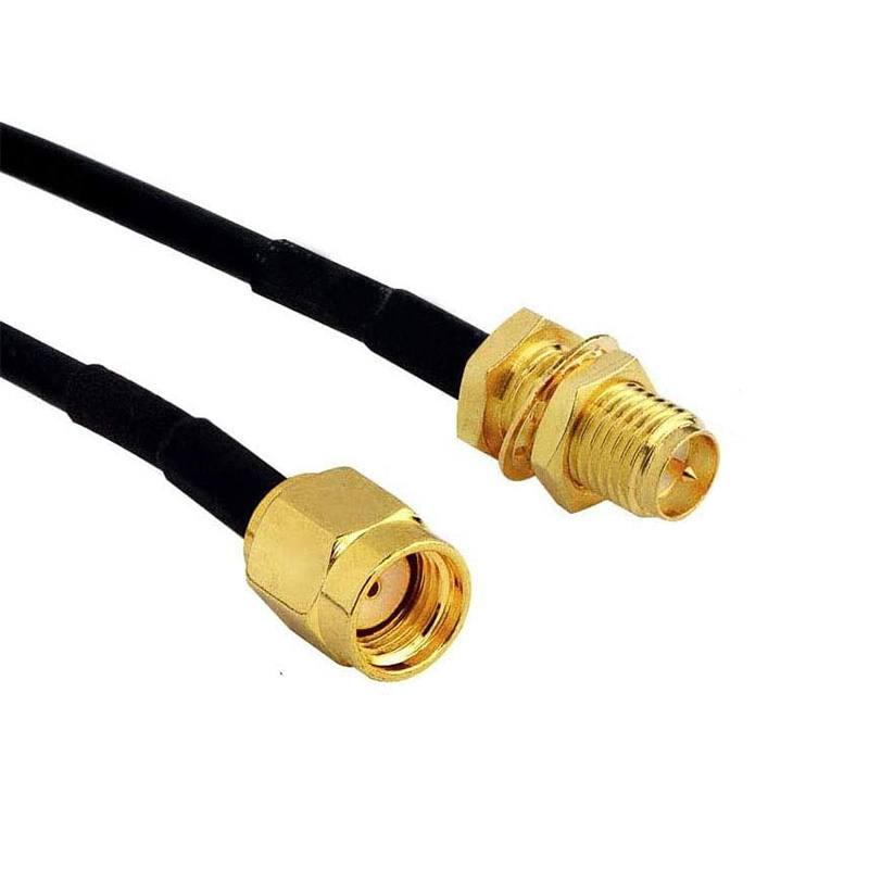 TK Cable De Extensión RP-SMA SMA Conector Macho a Hembra Con Cable De Cobre Para Red WiFi Tarjeta Coaxial Antena Router RG174