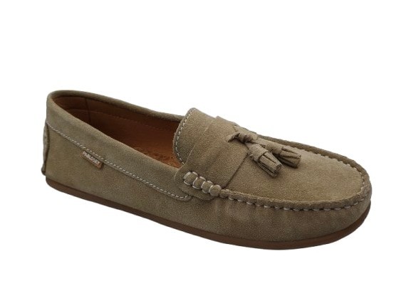 Pablosky - Mocasines de serraje para niños modelo 128136, cómodos y elegantes, color taupe, ideales para uso diario y ocasiones especiales