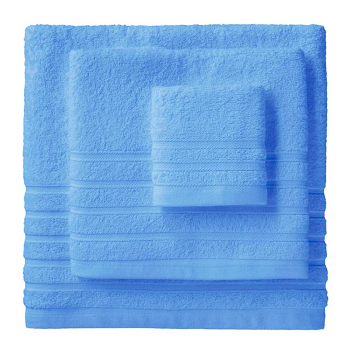 Toalla baño DIAMANTE - 100% algodón rizo americano - Color Azul, de Lanovenanube