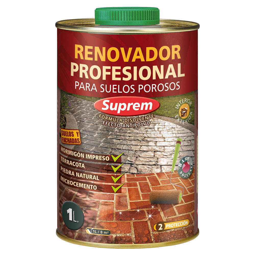 Monestir Renovador Profesional Suelos Porosos Incoloro Impermeabilizante con Efecto Mojado y Brillo Supreme