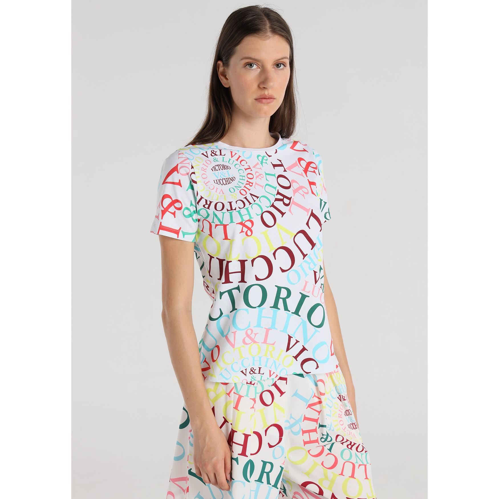 Victorio & Lucchino - Camiseta Mix Print Manga Corta