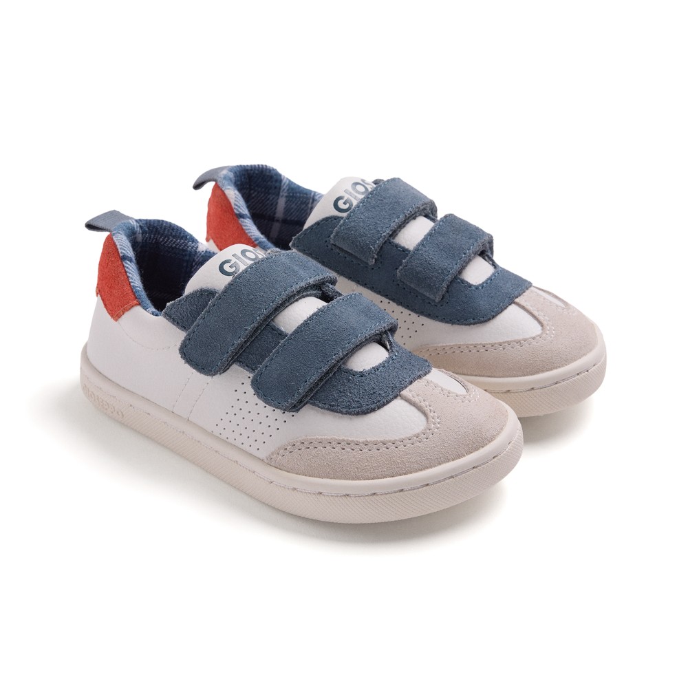 GIOSEPPO BAREFOOT 80514 - ZAPATILLAS BLUE Sneakers con cierre ajustable de velcro, puntera reforzada, Flexibles y Cómodas