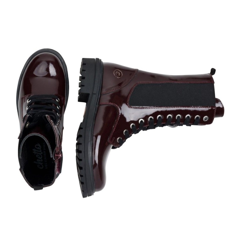 Bota fashion en piel natural