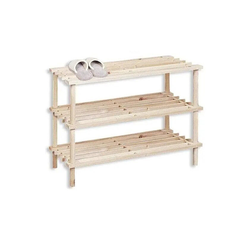 Zapatero de Madera Natural. Estantería Disponible en 2 tamaños, Zapatero de Pie, Estante de Almacenamiento para Zapatos, Organizador para el Hogar, Accesorios