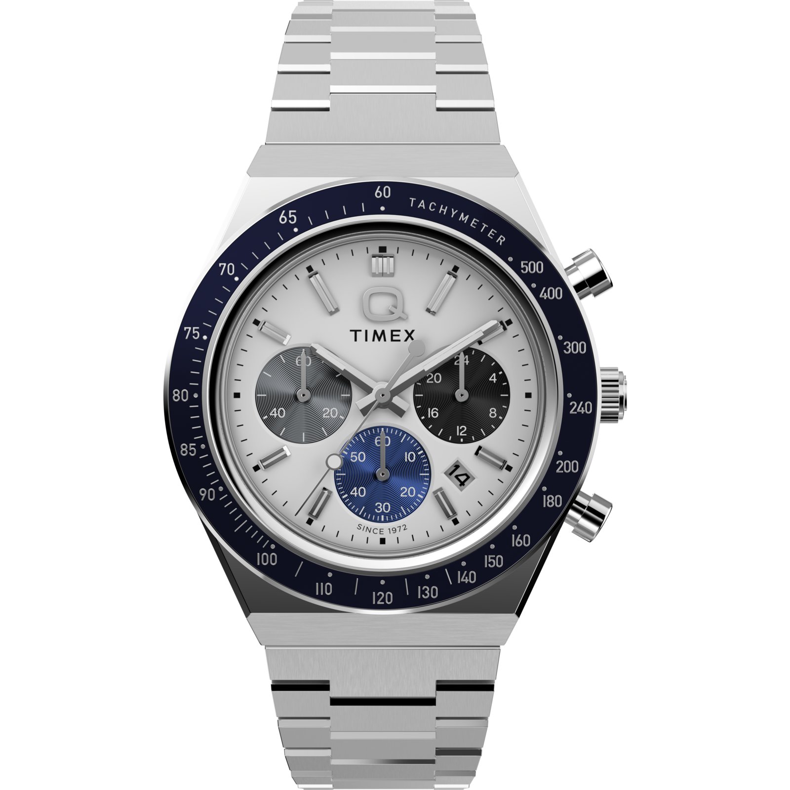 Timex Reloj Hombre Caja De Acero Pulsera Acero De Color Plateado Resistente Al Agua 5 Atm Tw2y36200