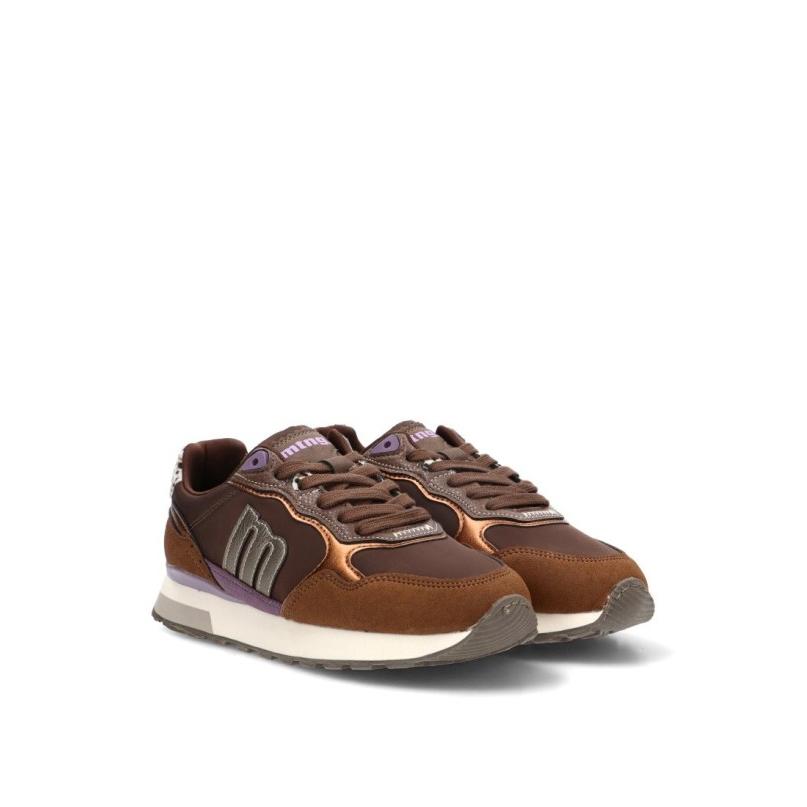 Zapatillas Casual Mustang - Mujer - Suela Plana - Modelo 60113 - Color Marron