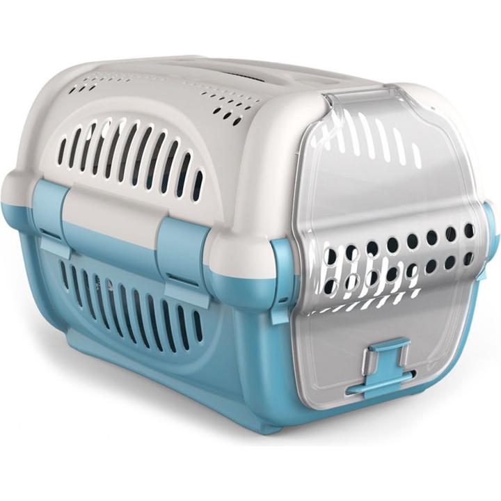 GEORPLAST - TRANSPORTÍN MASCOTAS RHINO 51X34X33CM (COLORES SURTIDOS) - Transportín Mascotas Seguro y Cómodo - Transportín Mascotas Aprobado para Viajes - Transportín Mascotas Espacioso y Ventilado - Transportín Mascotas Fácil de Transportar y A | AmyStyle